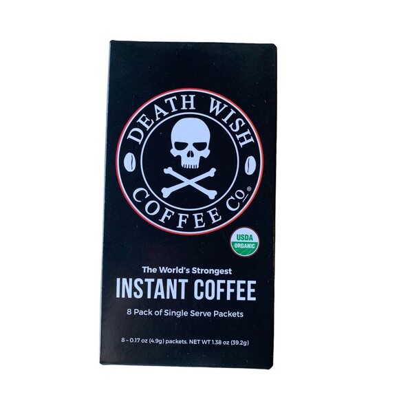 DEATH WISH COFFEE CO. đź’€Instant Single Serve Packets The Worlds In Strongest NEW - Picture 6 of 7